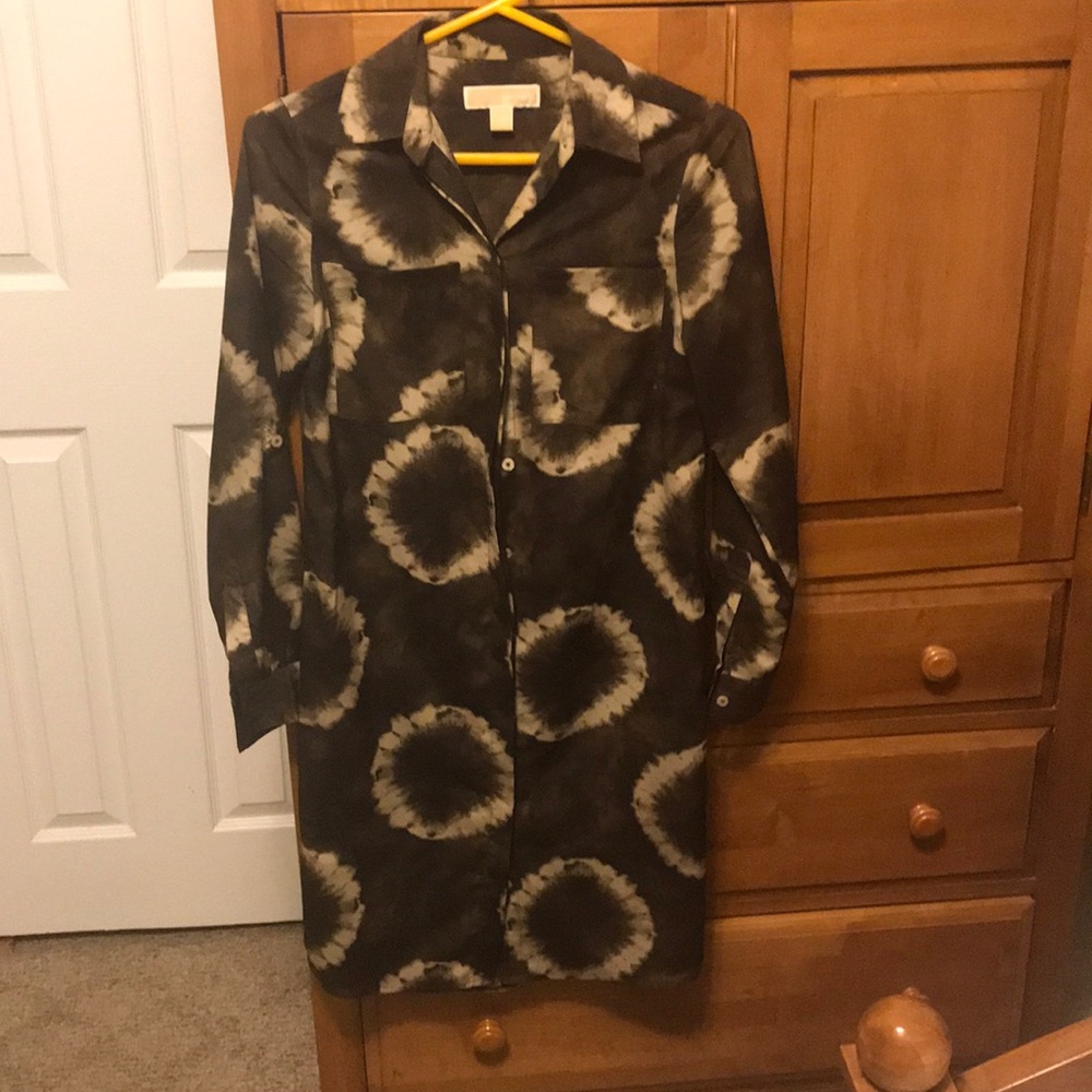 Michael Kors button up dress- barely worn!